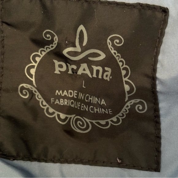 PrAna women’s blue lightweight hooded zip up insulated jacket in size large - Picture 9 of 10